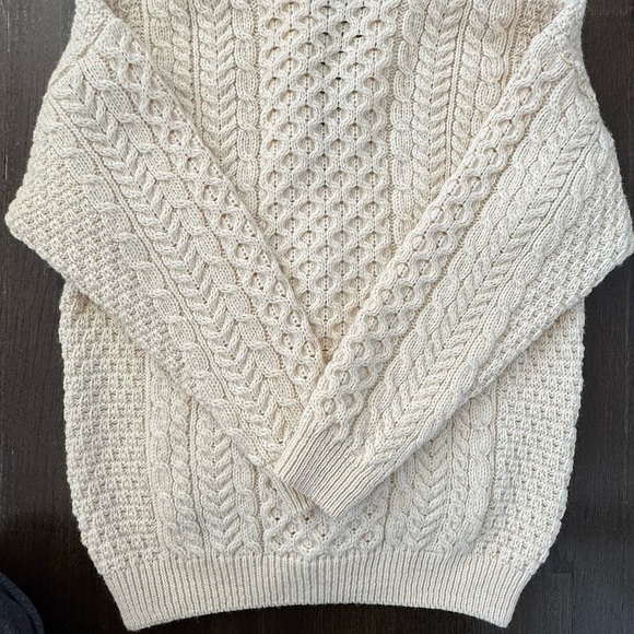 Vintage Fisherman Cable Knit Cardigan Sweater - Picture 2 of 9